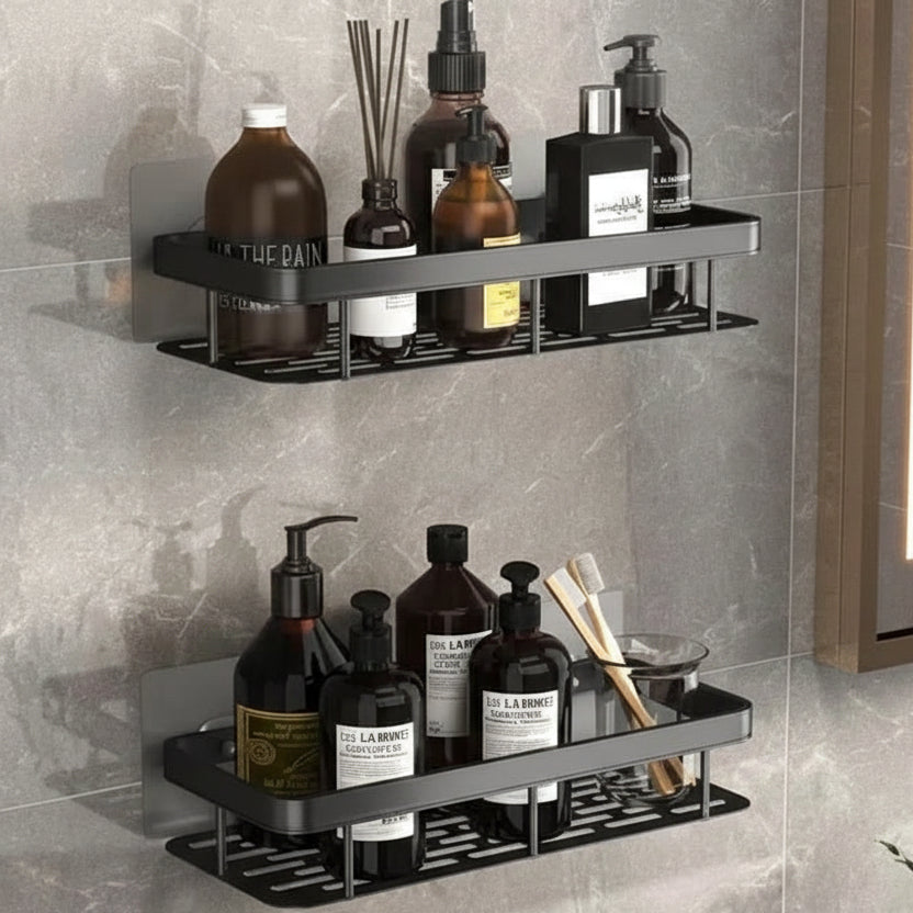 NordicShelf - Adhesive Bathroom Shelf for Easy Storage & Shower Use 8
