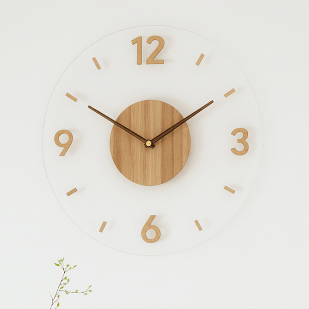 Nordic Clock - Modern Silent Wooden Wall Clock Decor for Stylish Spaces 4