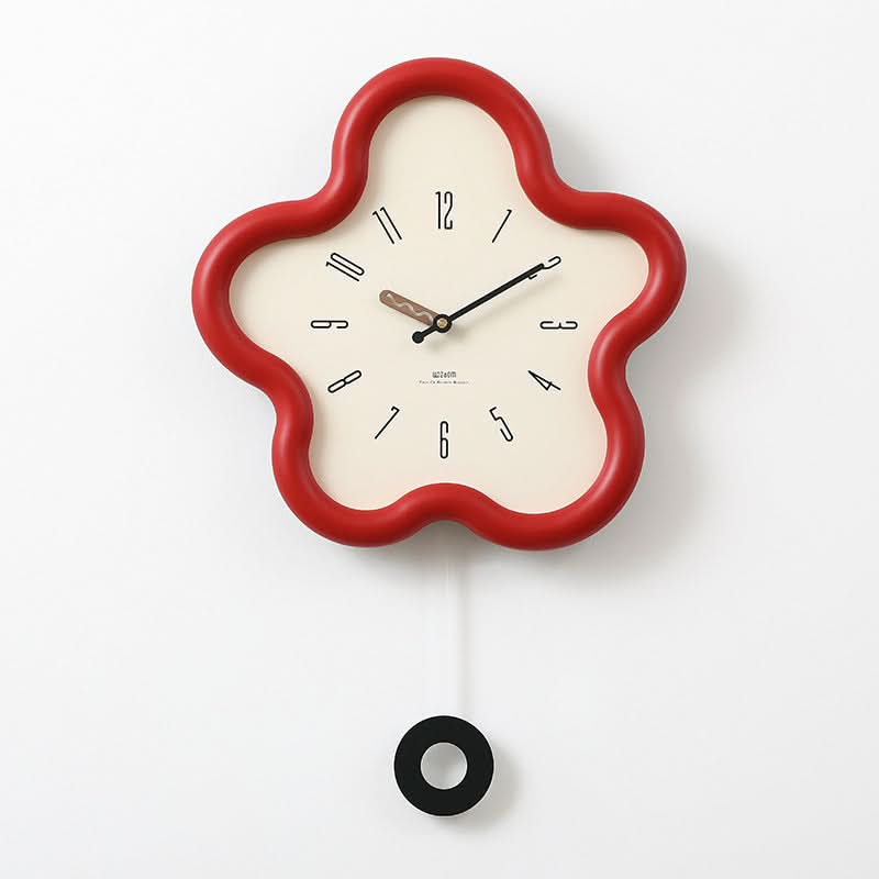 FLORATIDE – Orologio a pendolo floreale 3D con movimento decorativo silenzioso