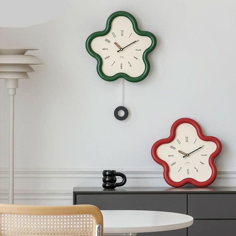 FLORATIDE – Orologio a pendolo floreale 3D con movimento decorativo silenzioso