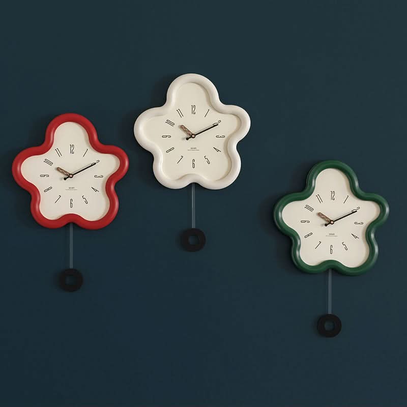 FLORATIDE – Orologio a pendolo floreale 3D con movimento decorativo silenzioso