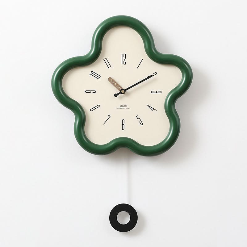 FLORATIDE – Orologio a pendolo floreale 3D con movimento decorativo silenzioso