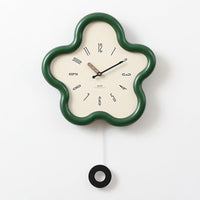 FLORATIDE – Orologio a pendolo floreale 3D con movimento decorativo silenzioso