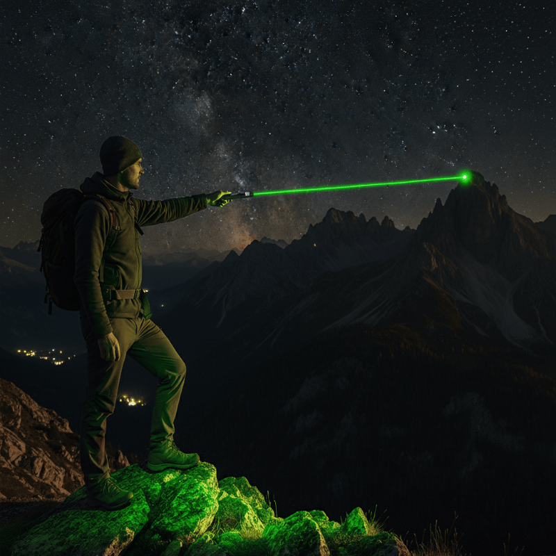 OPTIBLAZE – High-Power Green Laser Pointer with Adjustable Focus 2