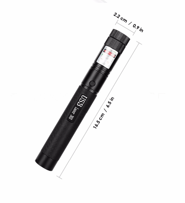 OPTIBLAZE – High-Power Green Laser Pointer with Adjustable Focus 8