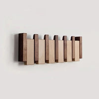 PIANOWOOD - Wall Mounted Coat Rack with Folding Hooks in Elegant Piano Design 1