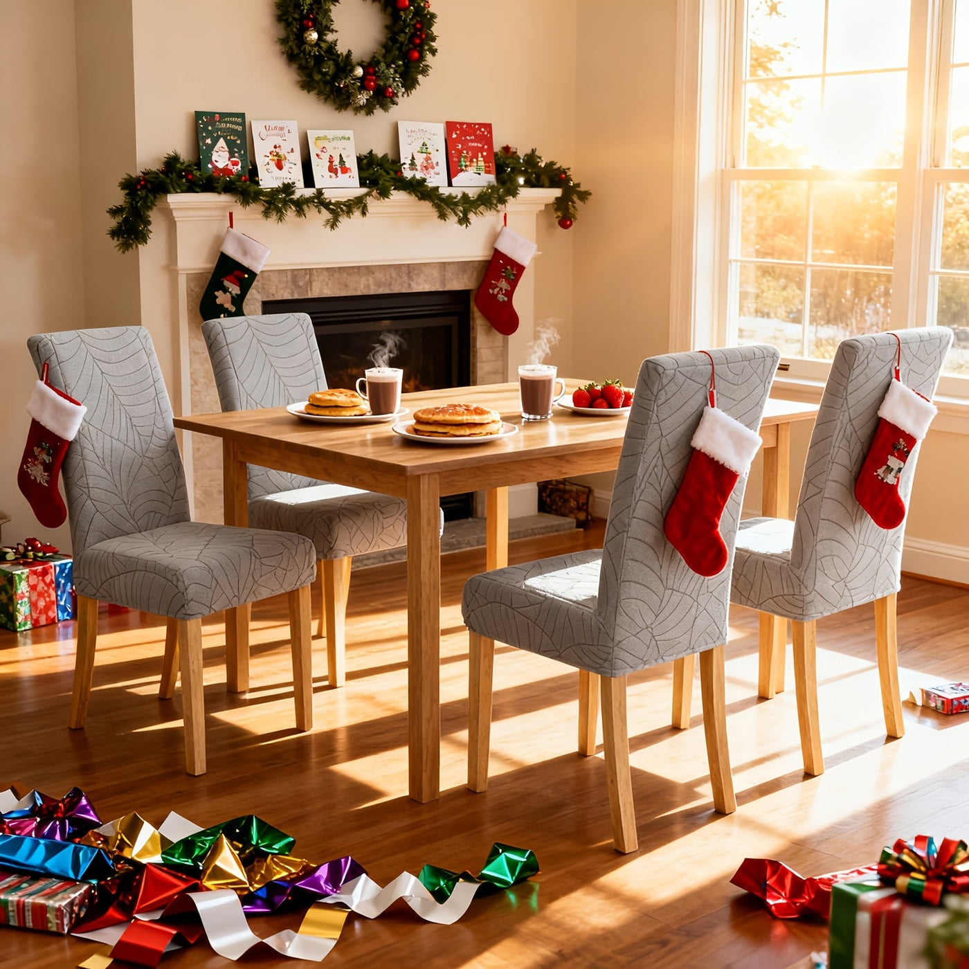 PolarFit - Modern Stretch Dining Chair Covers for Stylish Protection 3