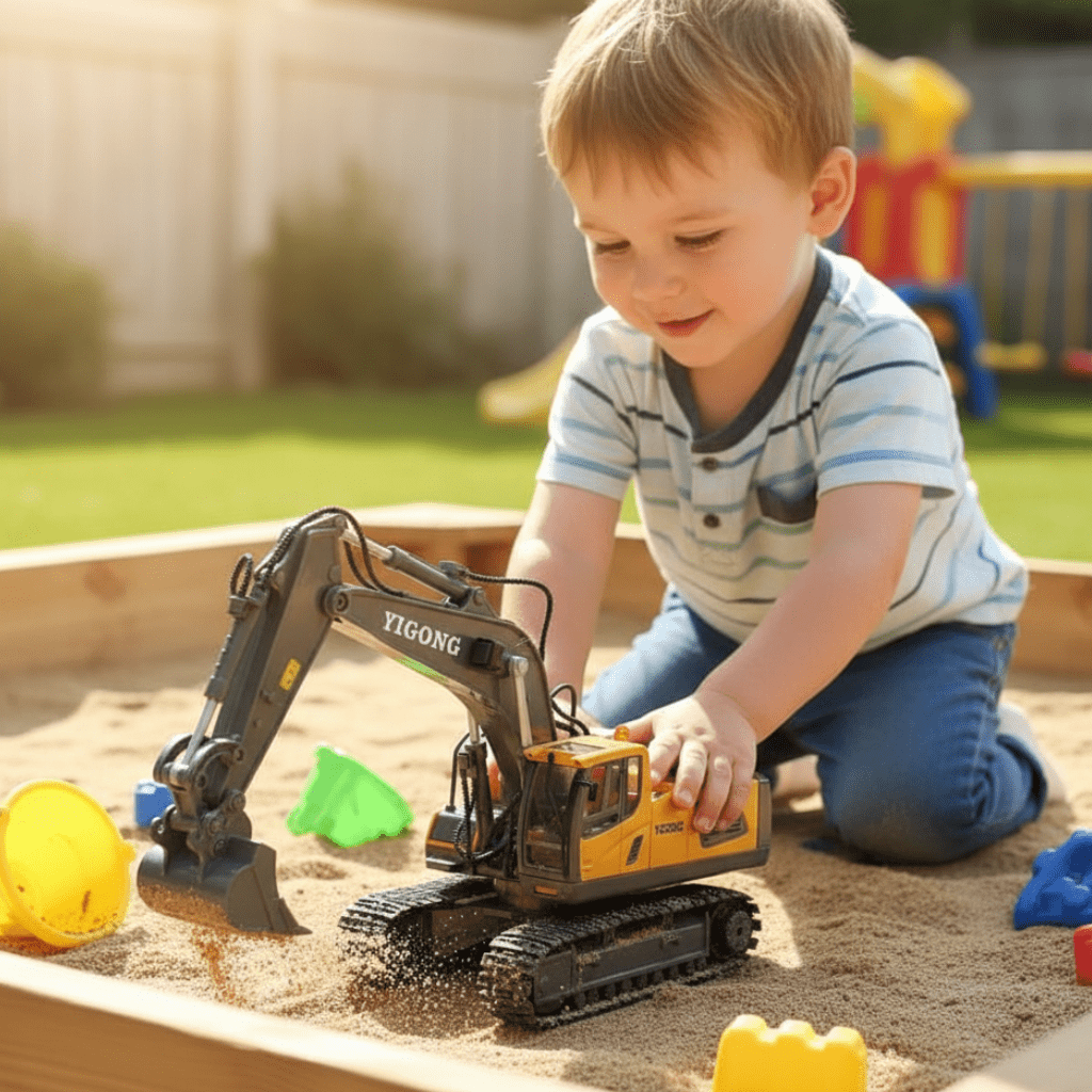PowerPro - Remote Controlled Excavator Toy with Movable Arm & 2.4GHz RC Digger 1