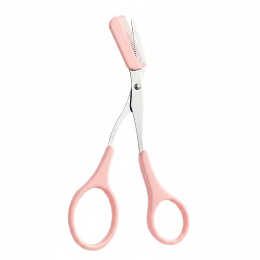 Precision Eyebrow Scissors with Mini Comb - Stainless Steel Grooming Tool 0