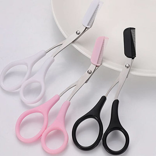 Precision Eyebrow Scissors with Mini Comb - Stainless Steel Grooming Tool 4