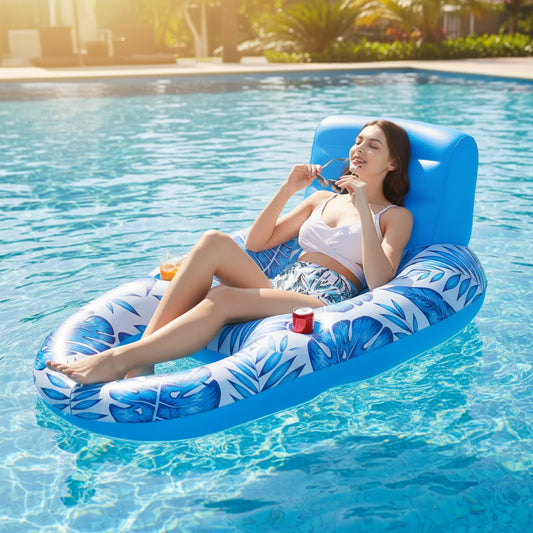 Premium Inflatable Pool Float - Comfortable Lounger for Adults, Durable Inflatables, Easy to Inflate, Vibrant Colors 2