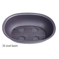 Premium Rectangular Plastic Flower Pot - Breathable Indoor Plant Pot for Succulents & Bonsai 4