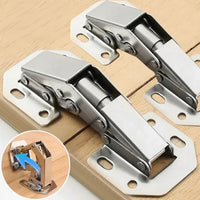 Premium Soft-Close Cabinet Hinges - 10 PCS Hydraulic Door Hinges for Kitchen Cabinets 0