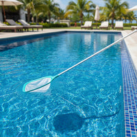 Professional Pond Skimmer Net with Retractable Aluminum Pole for Leaf Removal 0