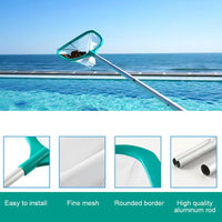 Professional Pond Skimmer Net with Retractable Aluminum Pole for Leaf Removal 4