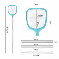 Professional Pond Skimmer Net with Retractable Aluminum Pole for Leaf Removal 5