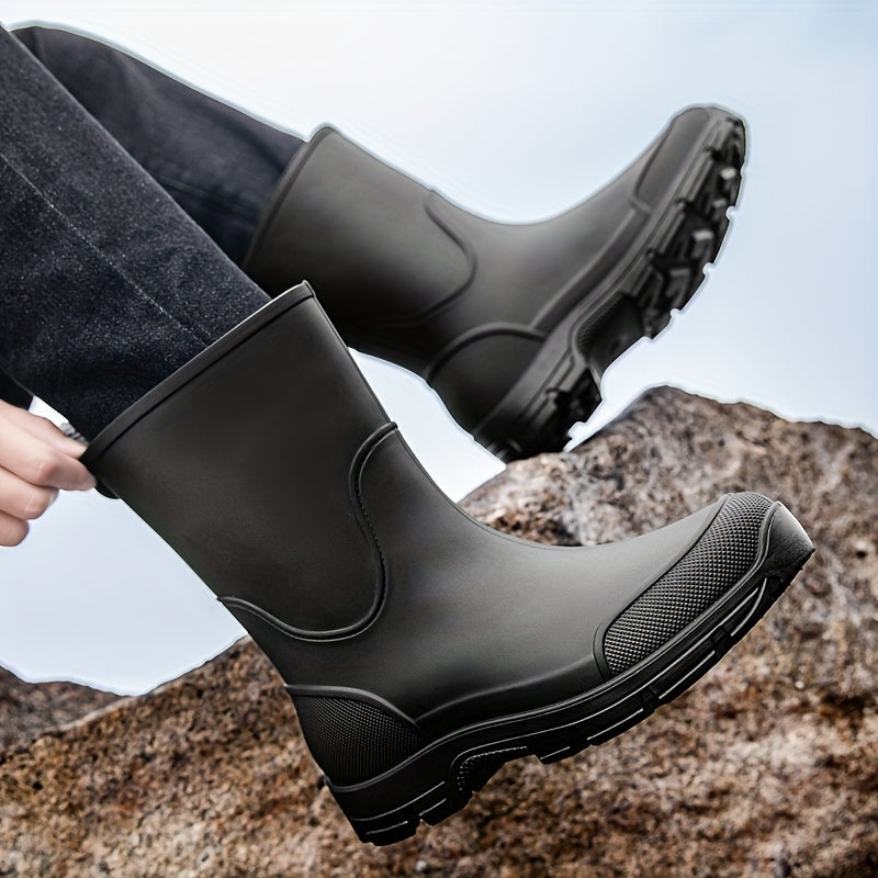 RAINSTEP - Mid-Calf Waterproof Boots with Slip-Resistant Sole 8