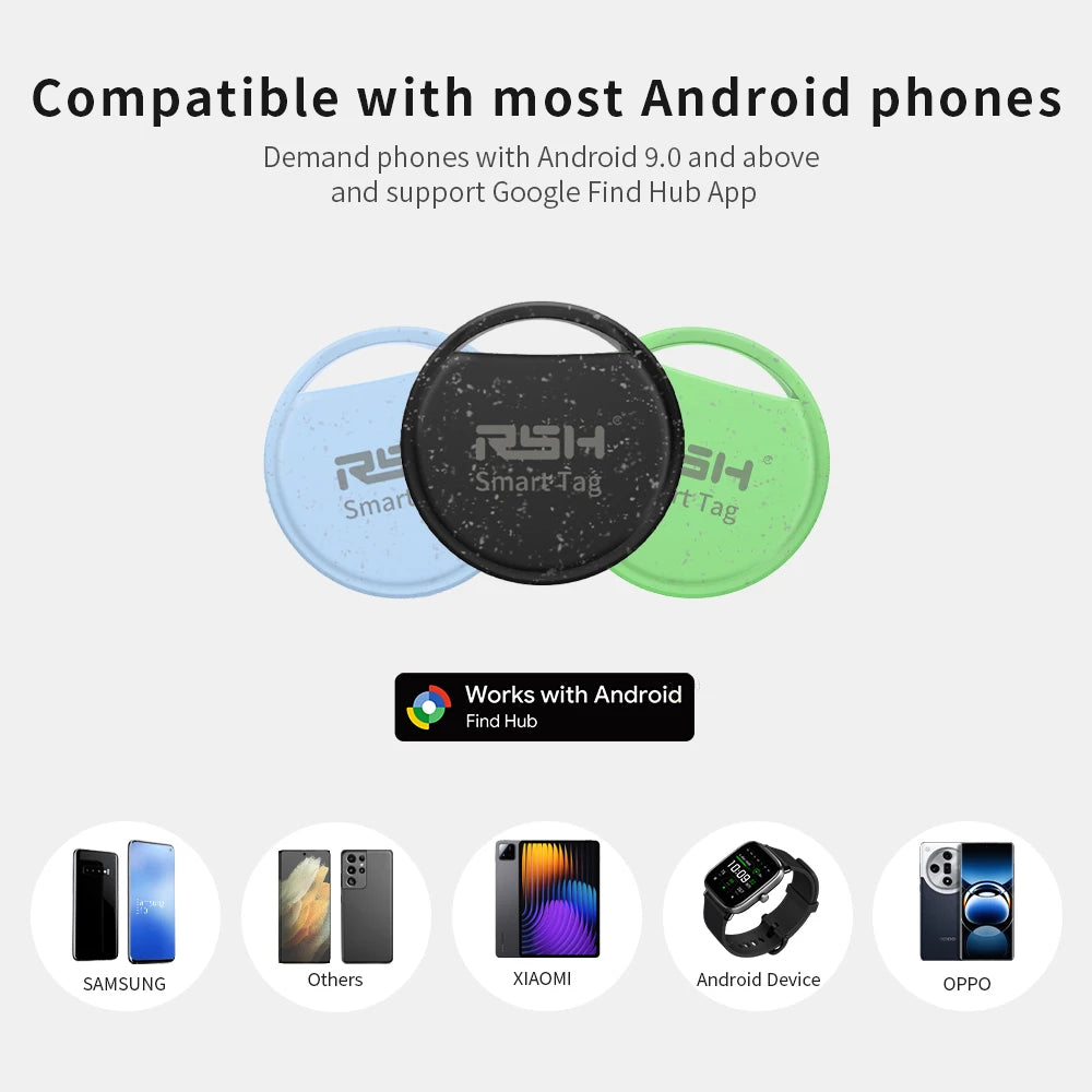 RSH - 5-Pack Anti-Loss GPS Tracker for Android with Precision Tracking 5
