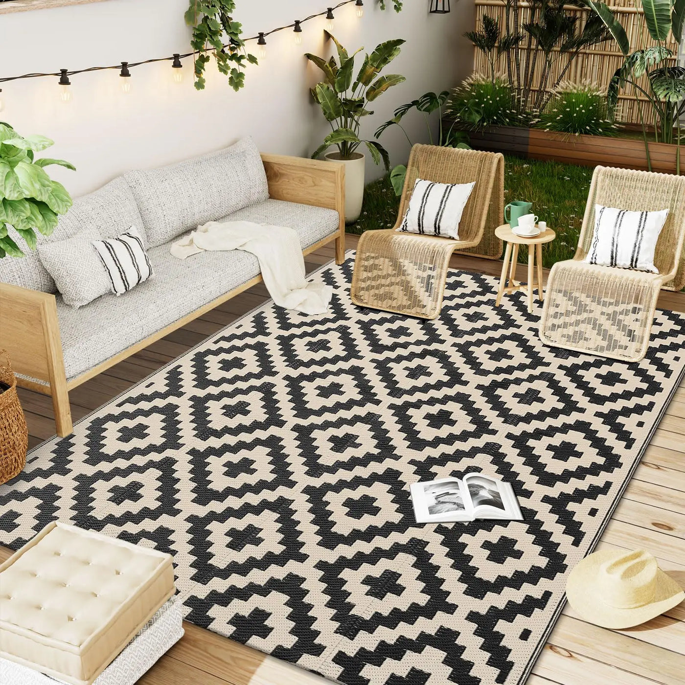 Reversible Outdoor Rug - Waterproof Non-Slip Outdoor Mat for Camping & RV 9