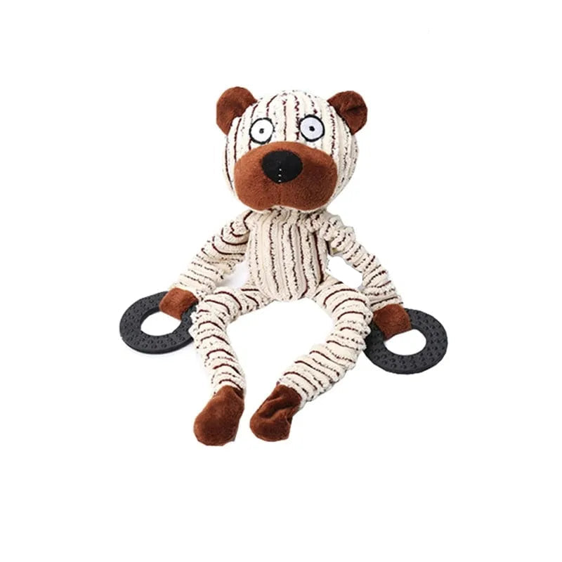 RobustPlush - Durable Plush Dog Toy with Squeaker for Aggressive Chewers 15