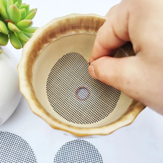 Round Drainage Screen - Durable Glass Fiber Pot Bottom Soil Retainer 2