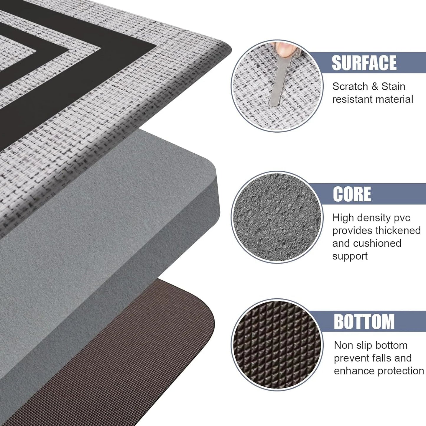 Royaleva - Washable Anti-Slip Diatomite Kitchen & Bathroom Rug 7