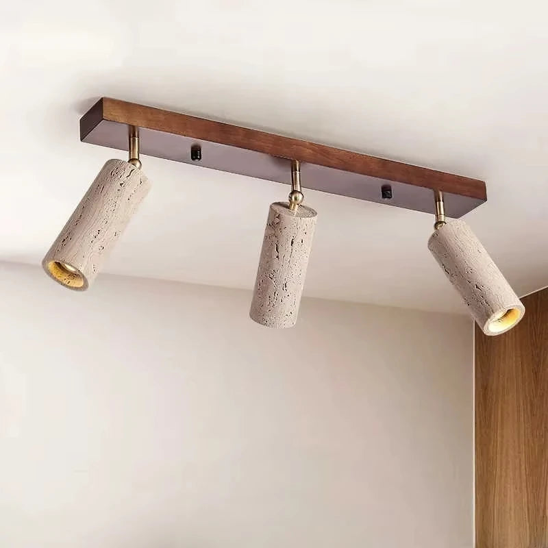 STONEWOOD – Travertine 3-Light Wabi Sabi LED Ceiling Spotlight
