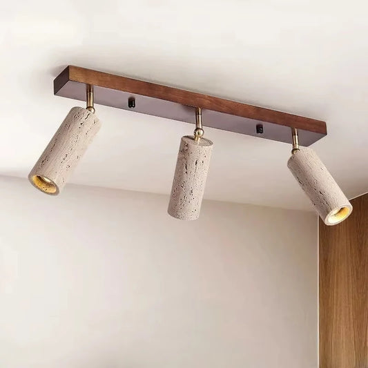 STONEWOOD – Travertine 3-Light Wabi Sabi LED Ceiling Spotlight