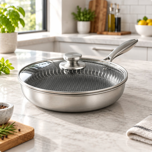 SIZZORIA – Practical Frying Pan for Easy Meal Preparation