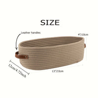 OVANEST – Oval Woven Storage Basket for Bathroom Organization