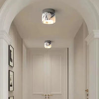 STONEGLOW - Nordic Marble Cylinder LED Ceiling Lamp