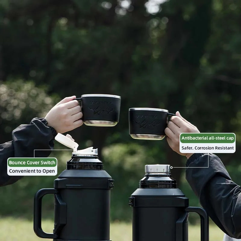 TRAVELTHERM – Cafetera Aislada para Aventuras al Aire Libre