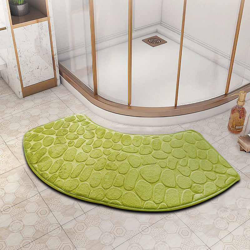 VELVOSTONE – 3D Non-Slip Velvet Bath Mat Quick-Dry Design