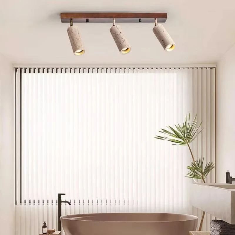 STONEWOOD – Travertine 3-Light Wabi Sabi LED Ceiling Spotlight