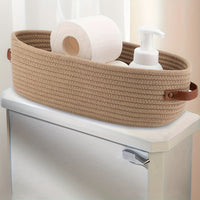 OVANEST – Oval Woven Storage Basket for Bathroom Organization