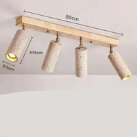 STONEWOOD – Travertine 3-Light Wabi Sabi LED Ceiling Spotlight