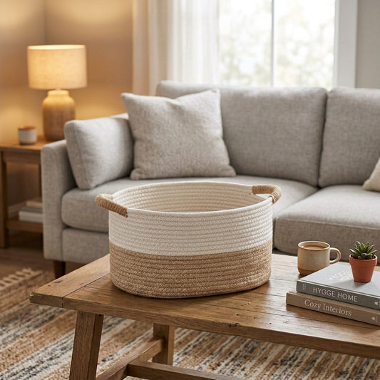 COZYCARRY – Multifunctional Woven Basket Stylish Storage Design