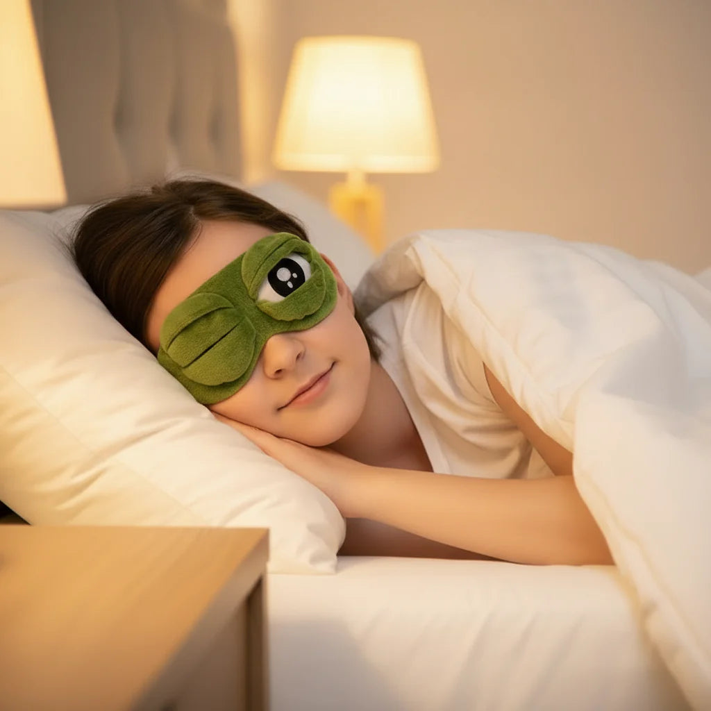 FROGCLOUD – Blødt sovemaske til afslappende rejse-lure