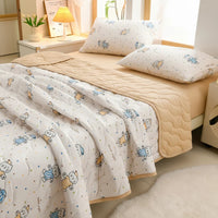 FLORABREEZE – Floral Summer Blanket Soft Breathable Comfort