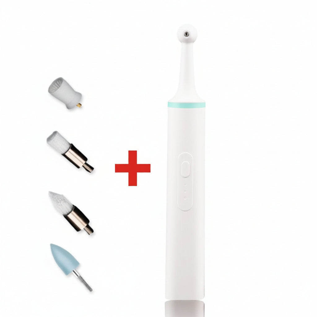 DENTICLEAR – Rimuovi placca avanzato a LED con tecnologia di pulizia orale ricaricabile