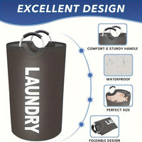 PADDEDNEST – Waterproof Laundry Basket Comfortable Carry Design