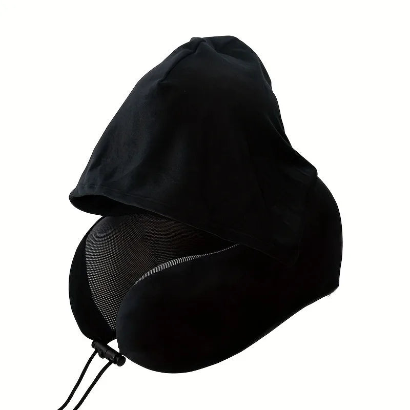 COZYCURVE – U-Shaped Hooded Pillow for Relaxing Comfort