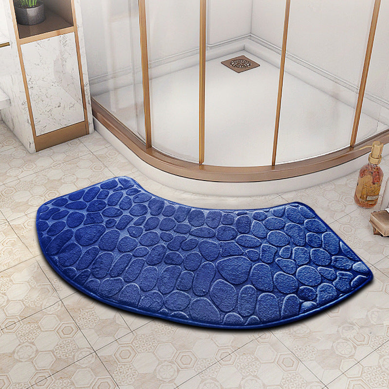 VELVOSTONE – 3D Non-Slip Velvet Bath Mat Quick-Dry Design