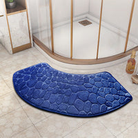 VELVOSTONE – 3D Non-Slip Velvet Bath Mat Quick-Dry Design
