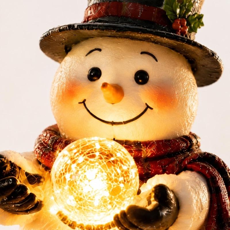 CASCANORIA – Beleuchteter Winterfiguren-Stecker für verträumten Weihnachtsglanz
