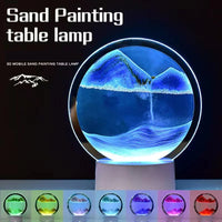 DUNEFLOW – 3D Hourglass Lamp with Dynamic Sand Display