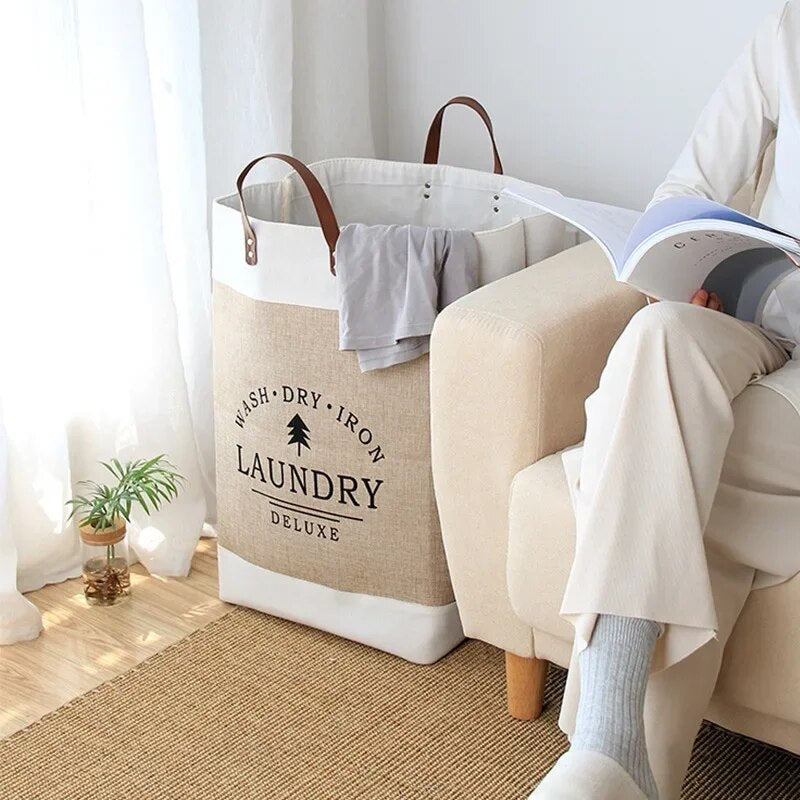 ORGANIBIN – Fabric Storage Basket for Clothes & Essentials