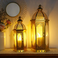 MORAVIEL – Moroccan Candle Lantern Set for Warm Ambient Glow