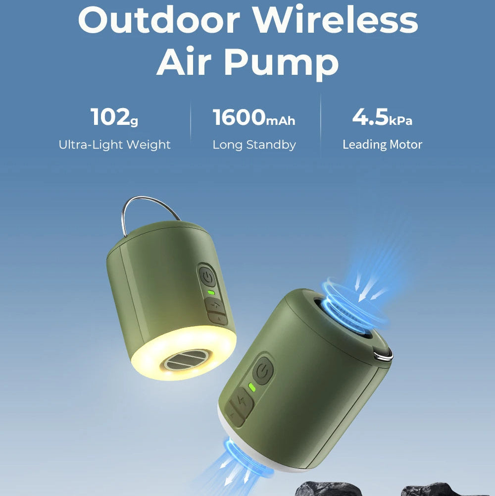 LANTERNAIR – Tiny Air Pump with Built-In Camping Light