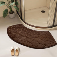 VELVOSTONE – 3D Non-Slip Velvet Bath Mat Quick-Dry Design